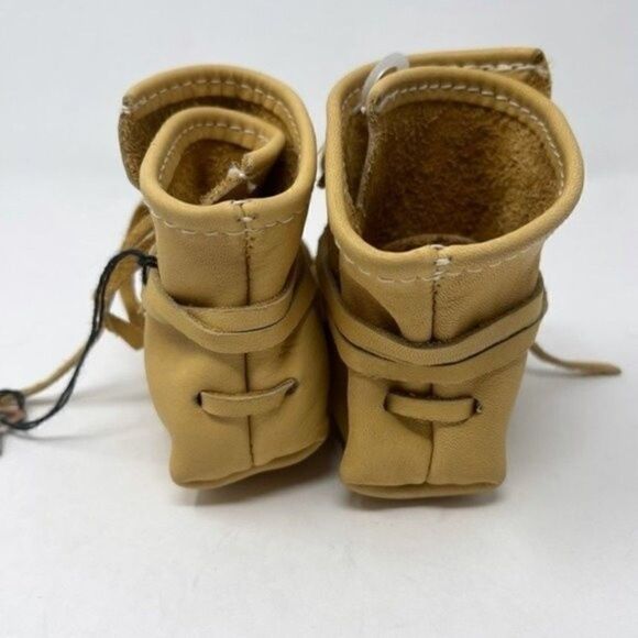 Laurentian chief moccasins C4 baby leather booties BoxH - Picture 4 of 6